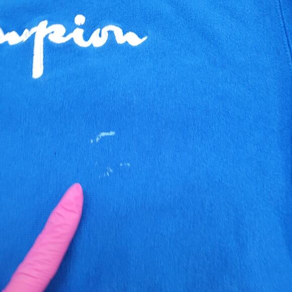 Vintage Champion Sweatshirt L/XL 21x27 Reverse-Weave Script - Picture 5 of 16